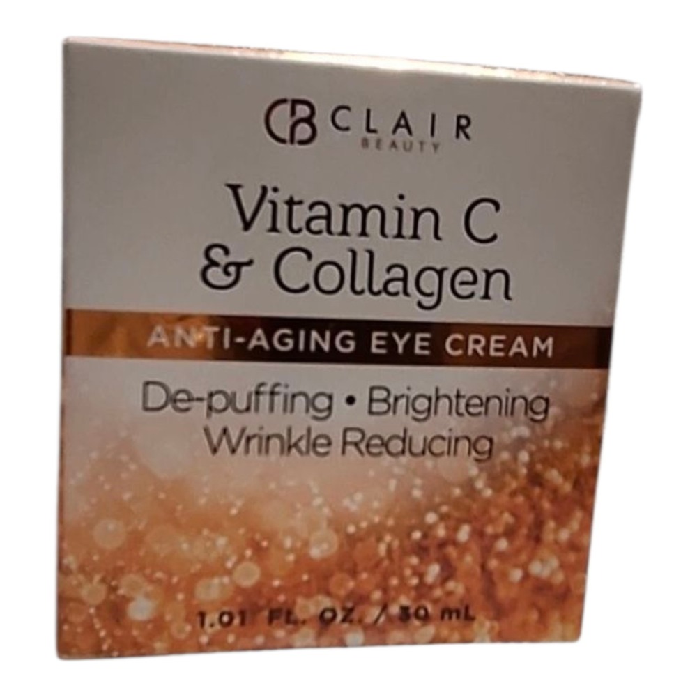 CLAIR Beauty Vitamin C Collagen Anti-Aging Eye Cream Wrimkle Reducing NEW - Picture 10 of 11